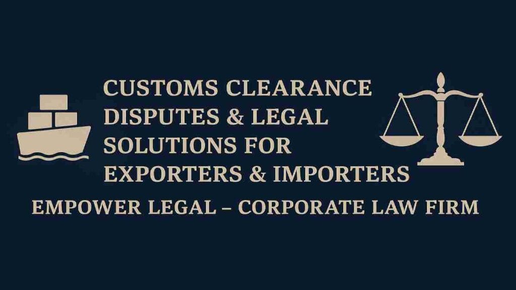 Customs Clearance Disputes & Legal Solutions for Exporters & Importers