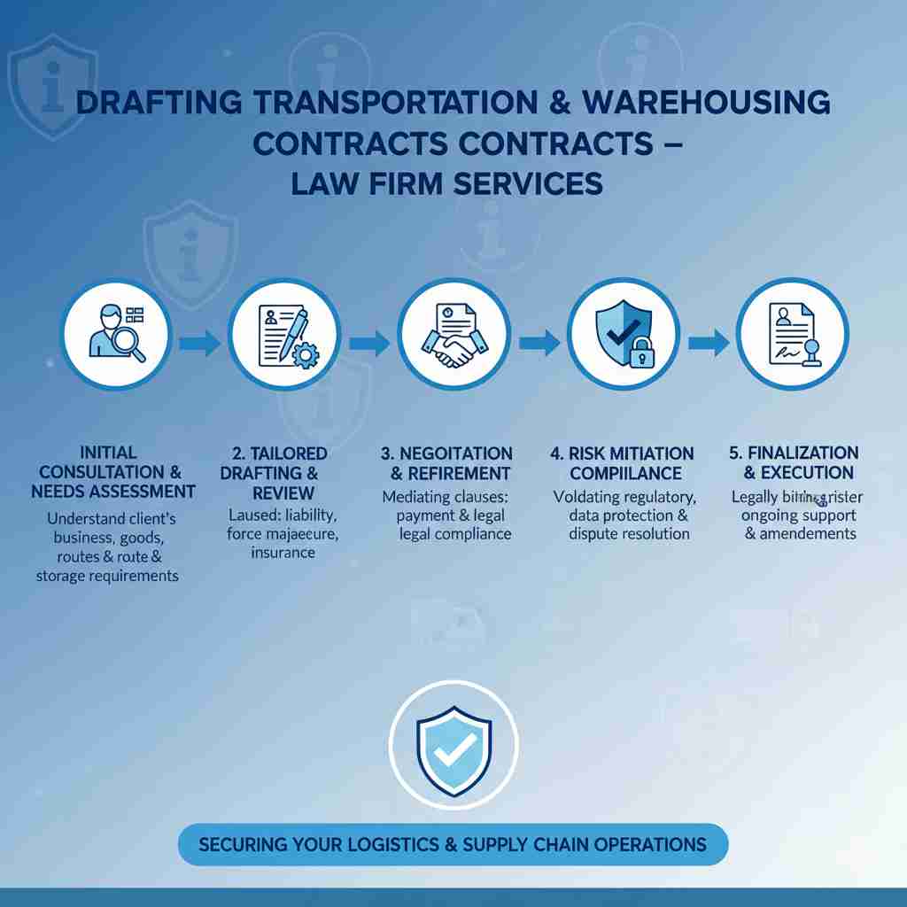 Drafting Transportation & Warehousing Contracts – Law Firm Services