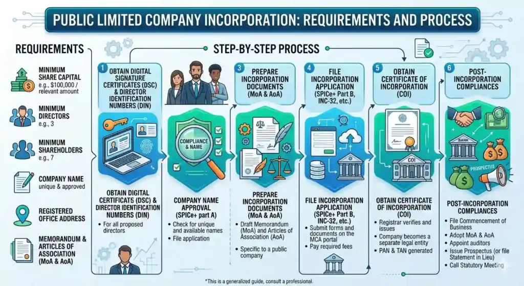 Public Limited Company Incorporation: Requirements and Process