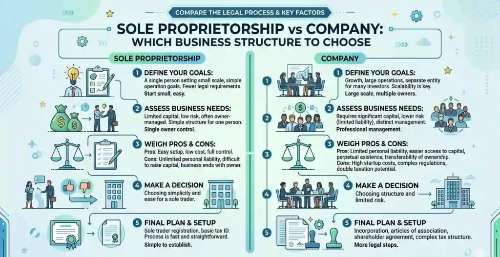 Sole Proprietorship vs Company: Which Business Structure to Choose
