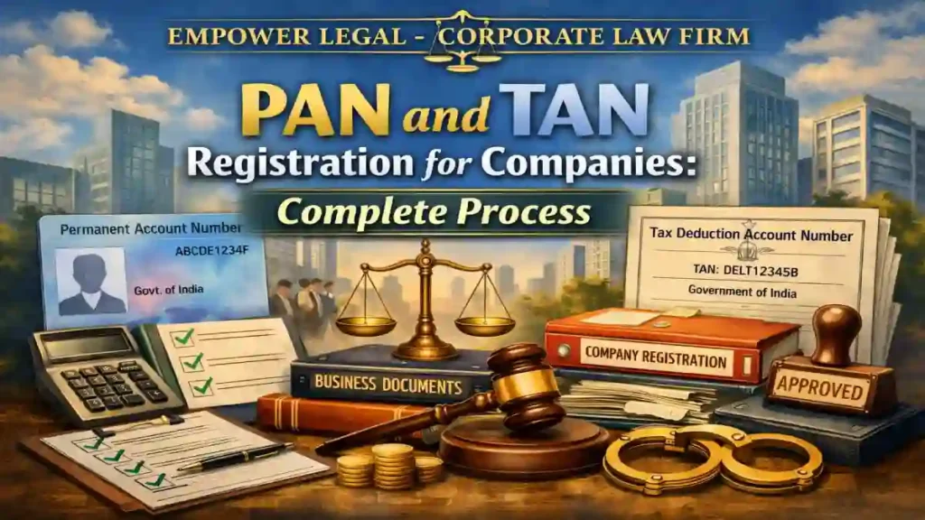 PAN and TAN Registration for Companies: Complete Process