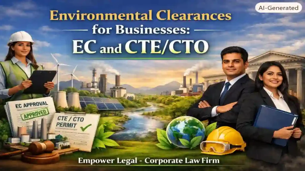 Environmental Clearances for Businesses: EC and CTE/CTO