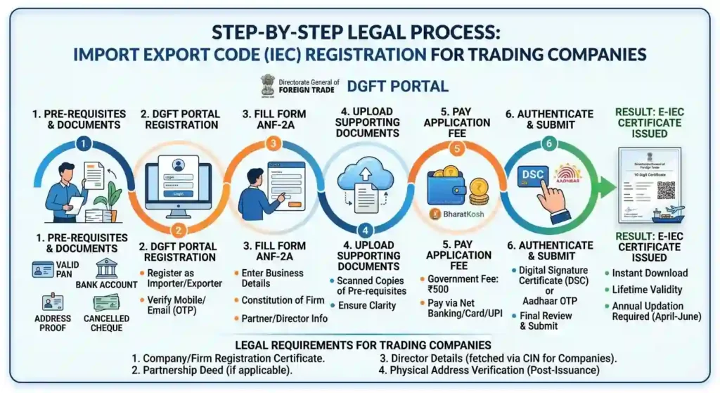 Import Export Code (IEC) Registration for Trading Companies