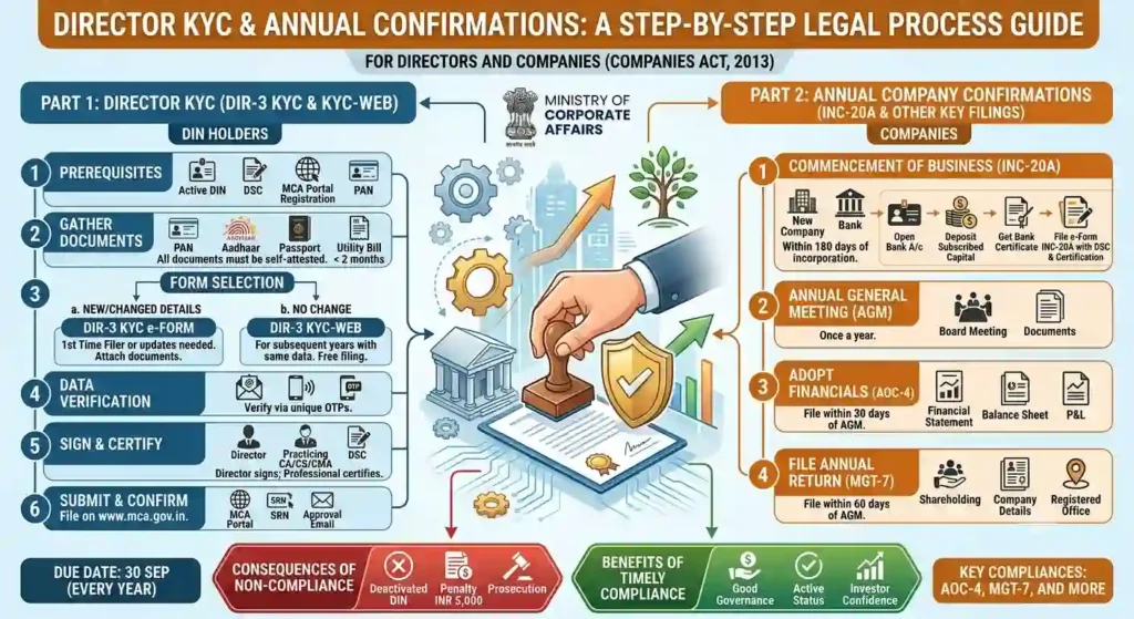 Director KYC and Annual Confirmations: DIR-3 KYC and INC-20A