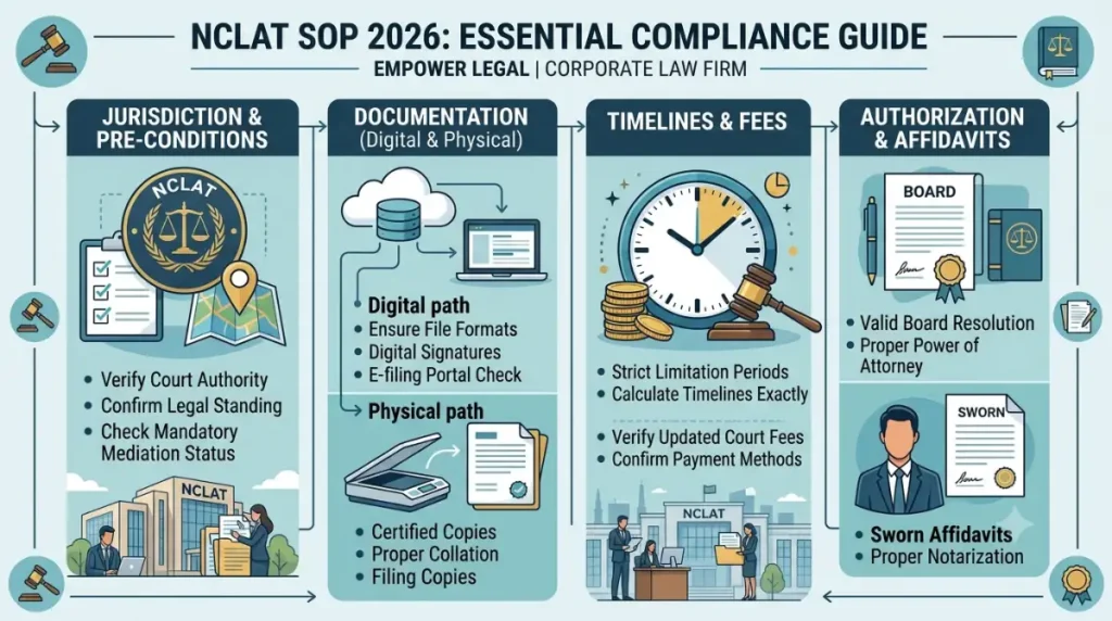 Infographic  NCLAT SOP 2026: What Companies and Litigants Should Check Before Filing